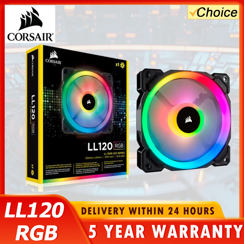 Argb Case Fan - Kipas Komputer CORSAIR LL120 RGB 120mm