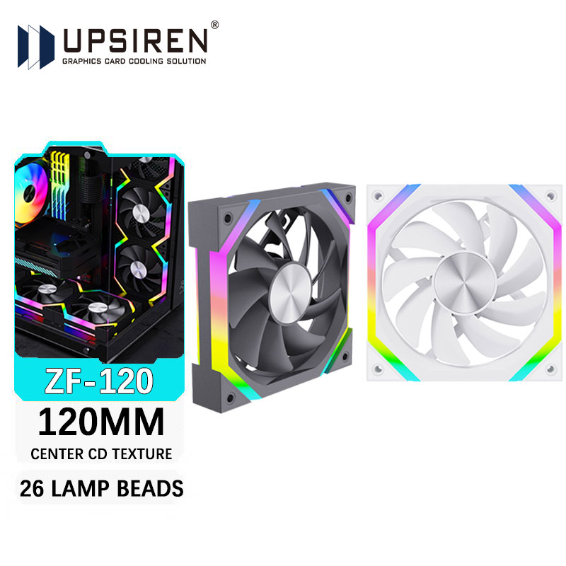 Argb Case Fan - UPSIREN ZF-120 Kipas Casing Komputer 12Cm
