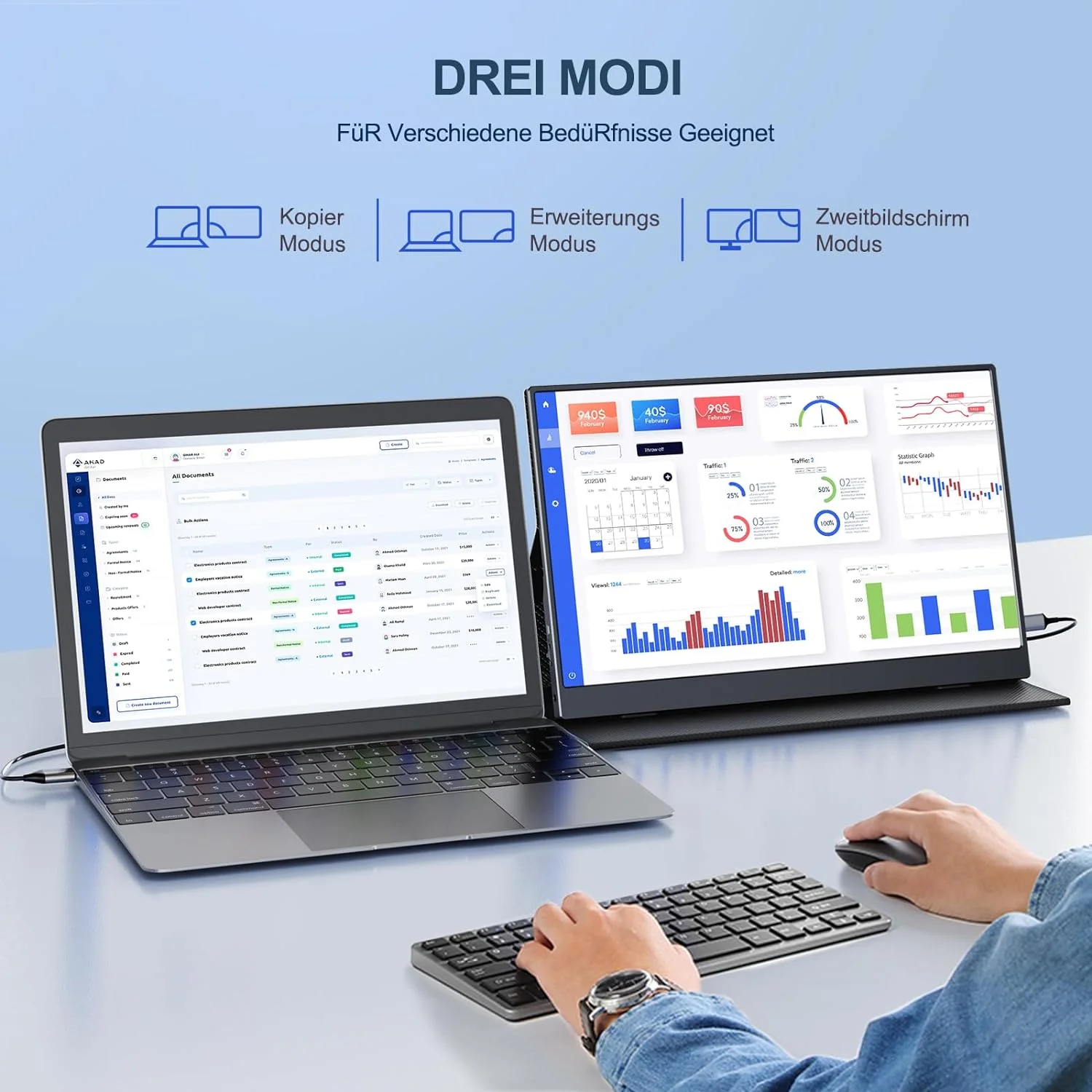 Pc Gaming Dell - Monitor Portabel 15.6 Inci Layar IPS