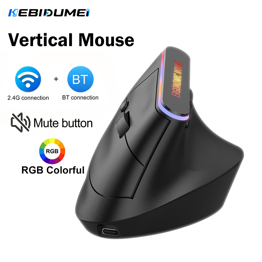 Pc Gaming Gta 6 - KEBIDUMEI Mouse Vertikal Bluetooth 5.2 2.4G