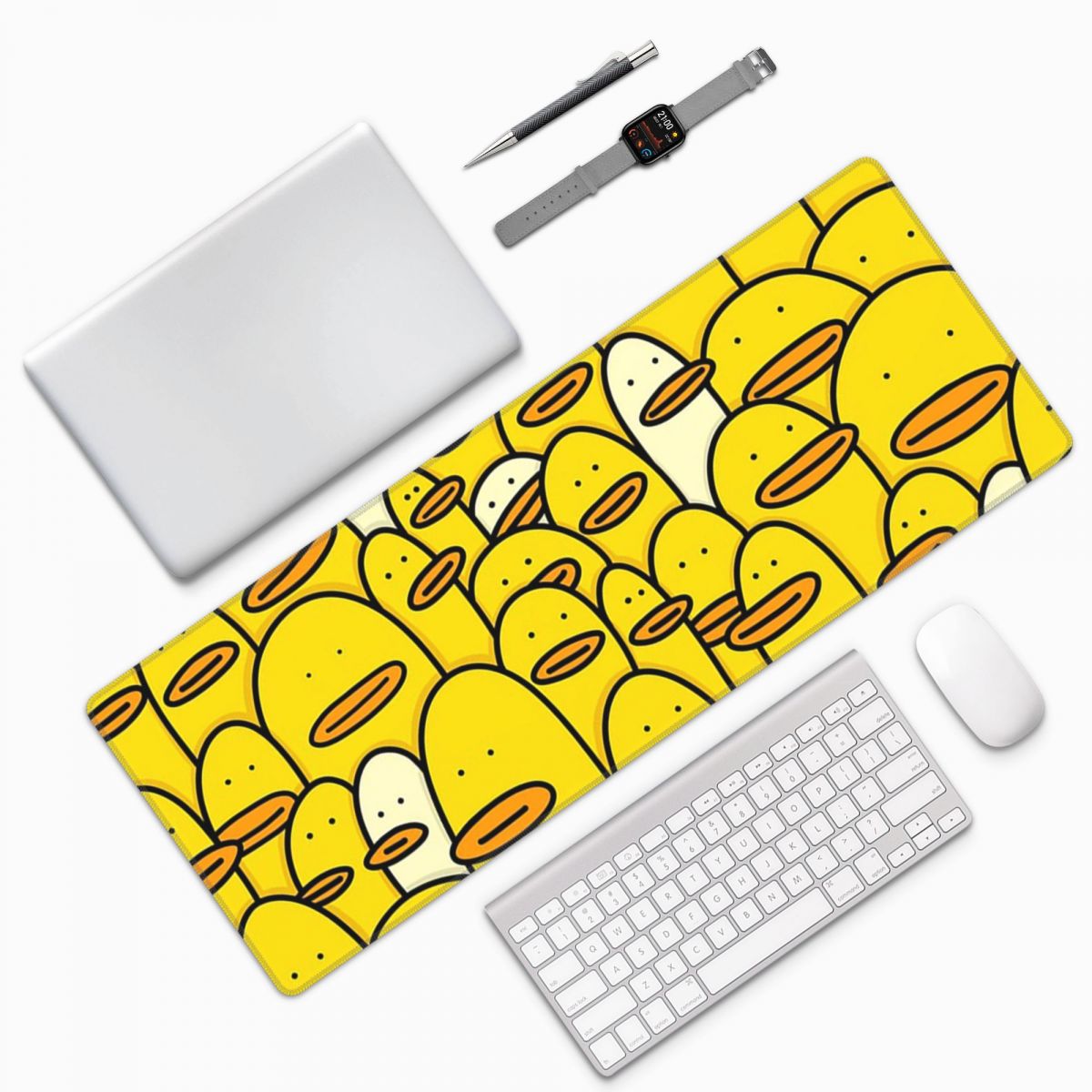 Pc Gaming Yellow - Alas Mouse Besar Motif Bebek Karet