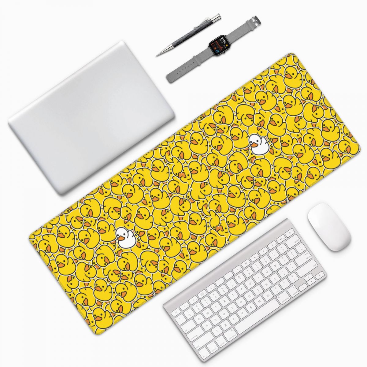 Pc Gaming Yellow - Alas Mouse Besar Motif Bebek Kuning,
