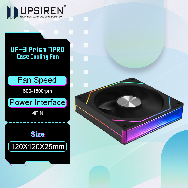 Argb Case Fan - Upsirene UF-3 kipas pendingin prisma 7PRO