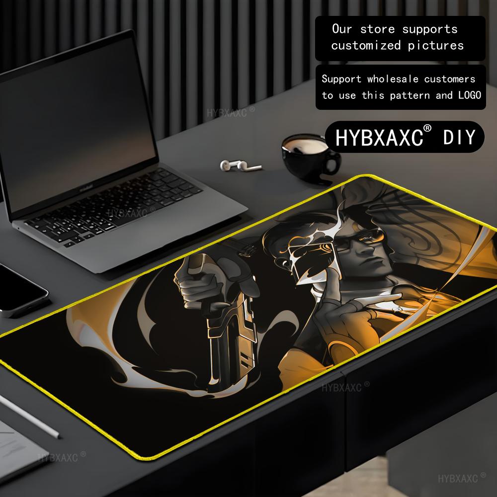 Pc Gaming Yellow - VALORANT Room Mouse Pad besar, alas