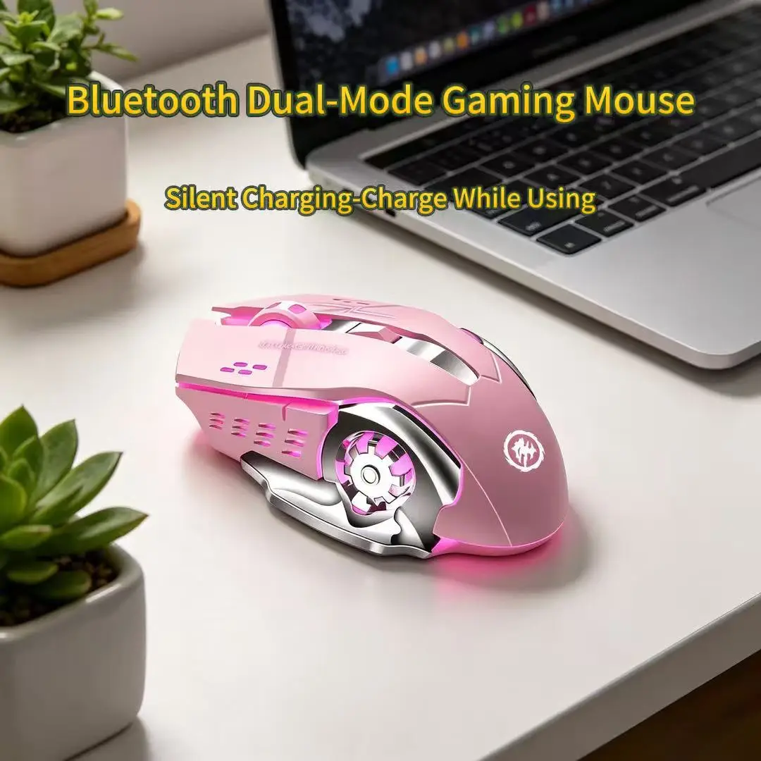 Pc Gaming Gta 6 - Mouse Gaming Nirkabel Bluetooth Dual-Mode Senyap
