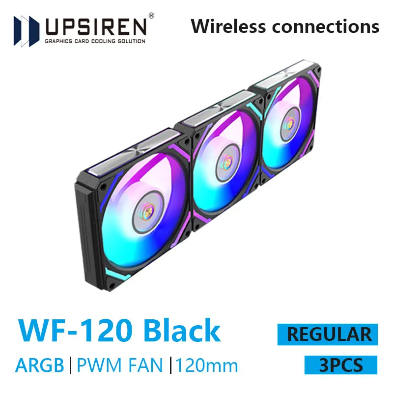 Argb Case Fan - Upsirene WF-120 ARGB PWM 3 buah,