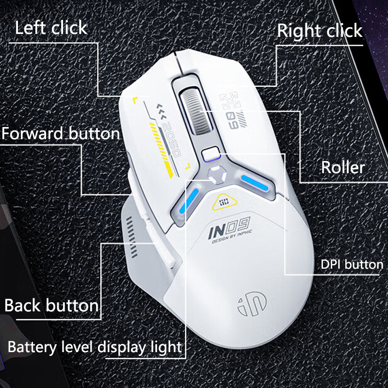 INPHIC IN9 Mouse Gaming Nirkab - Pc Gaming Gta 6 ulasan dan harga