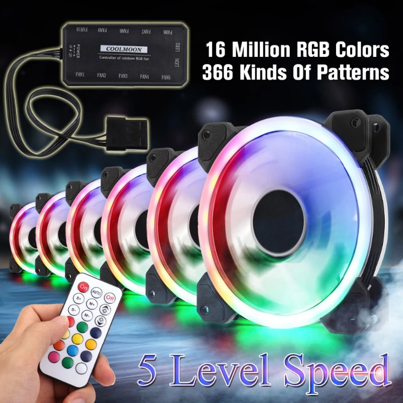 Kipas Pendingin PC RGB 120mm S - Argb Case Fan ulasan dan harga
