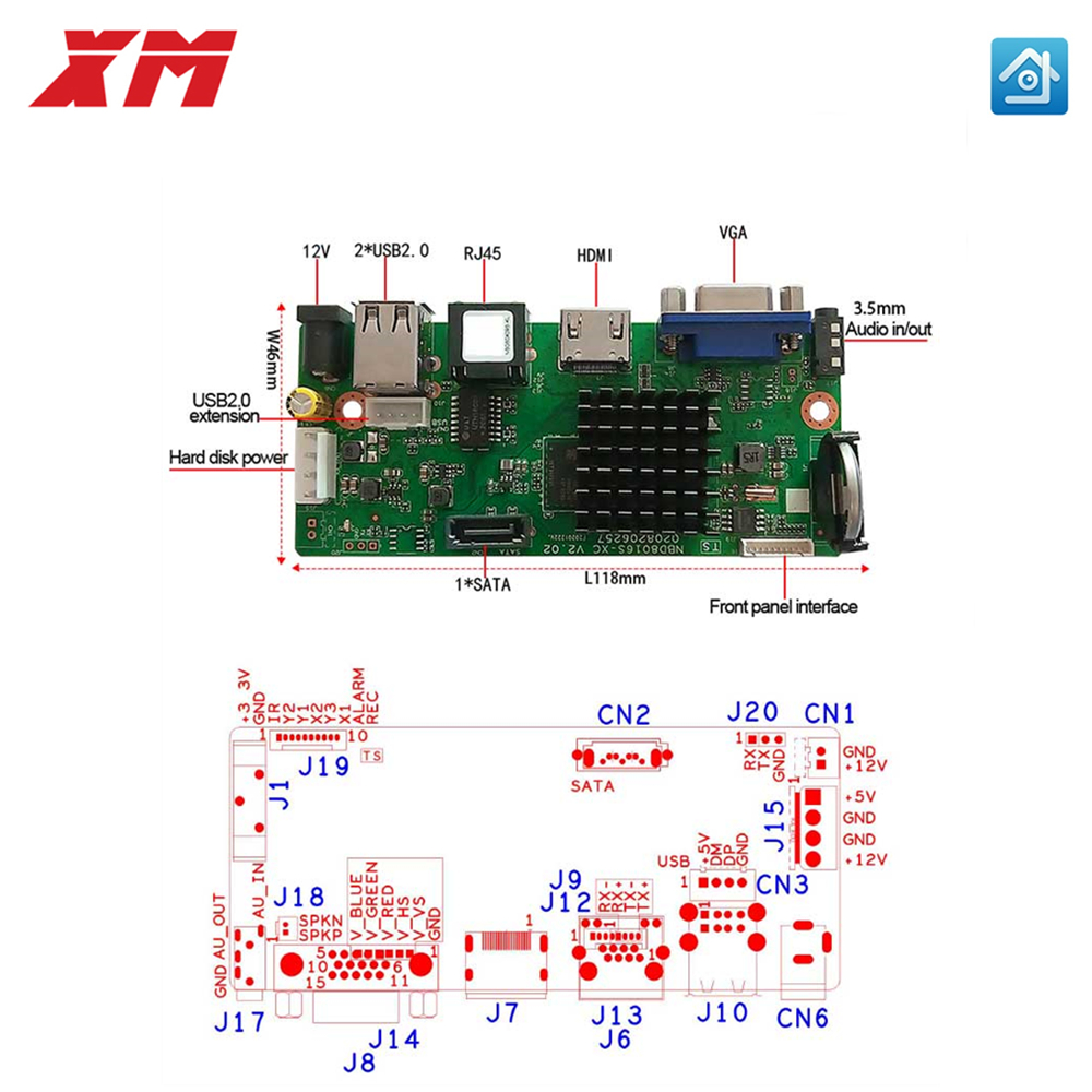 XM Original 10CH 4K 5MP H.265  - Pc Gaming Vr ulasan dan harga