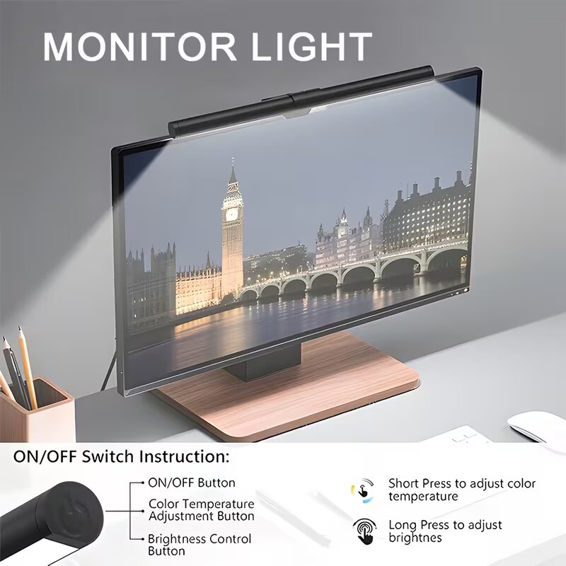 Lampu Monitor LED RGB Strip Pe - Pc Gaming Yellow ulasan dan harga
