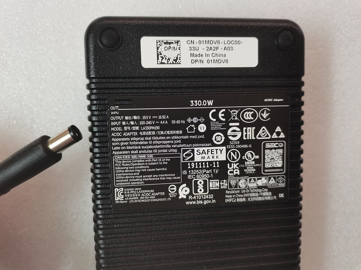 Adaptor AC 330W 19.5V 16.92A A - Pc Gaming Dell ulasan dan harga