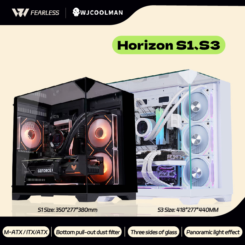WJCOOLMAN Horizon S1/S3 ATX/M- - Pc Gaming Dell ulasan dan harga