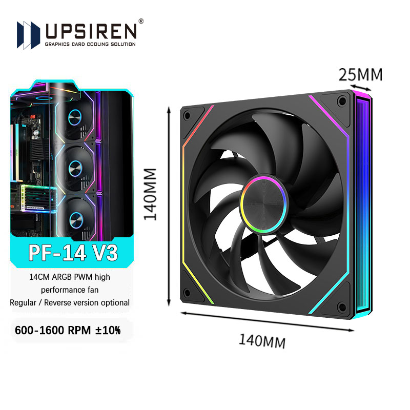 Kipas chassis UPSIREN PF-14 V3 - Argb Case Fan ulasan dan harga
