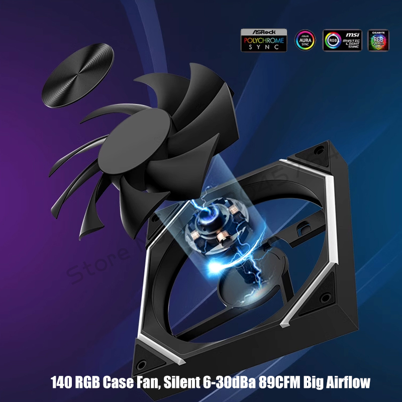 140 Kipas Casing ARGB, Aliran  - Argb Case Fan ulasan dan harga