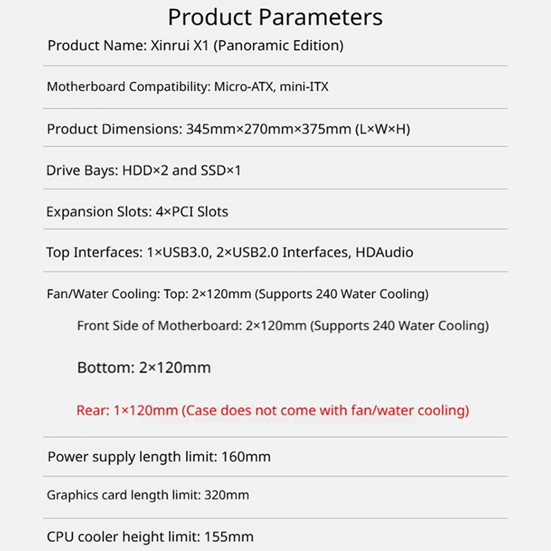 Casing PC G-PARTNERS Xinrui X1 - Pc Gaming Dell ulasan dan harga